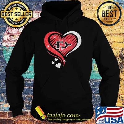 SDSU Aztecs heart diamond love shirt