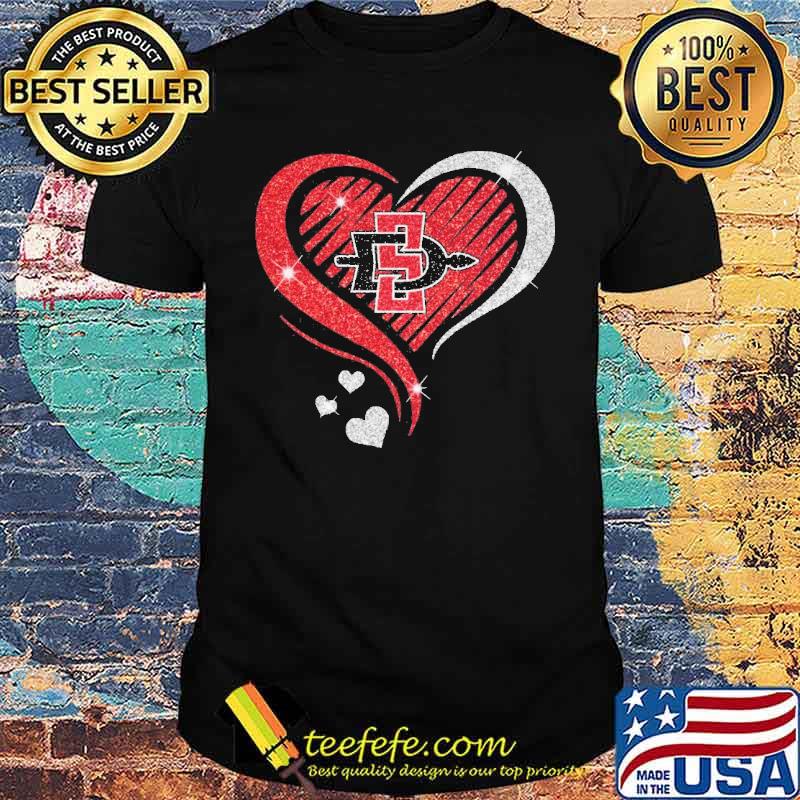 SDSU Aztecs heart diamond love s Unisex SDSU Aztecs heart diamond love s Unisex