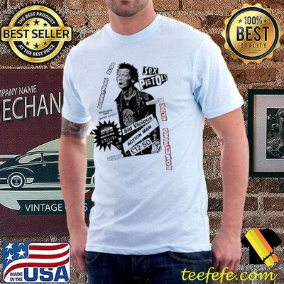Sex Pistols Something Else Sid Vicious Action Man Shirt