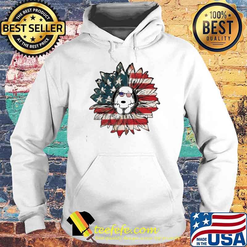 Snoopy America flag sunflower s Hoodie Snoopy America flag sunflower s Hoodie