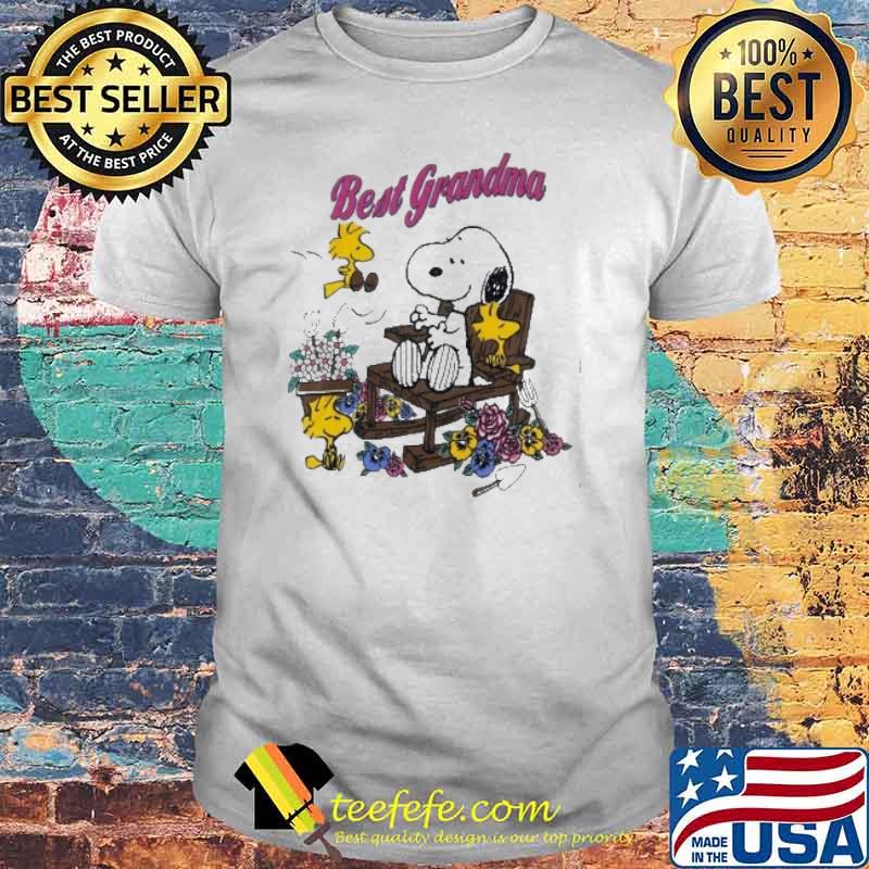 Snoopy and woodstocks best grandma shirt