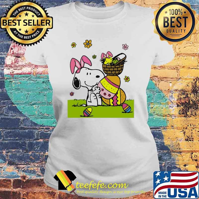 Snoopy and woodstocks easter egg s Laides tee Snoopy and woodstocks easter egg s Laides tee