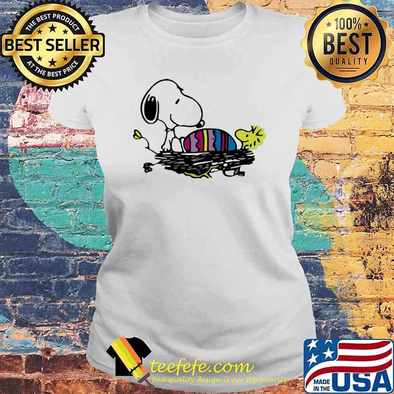 Snoopy and woodstocks happy easter egg s Laides tee Snoopy and woodstocks happy easter egg s Laides tee