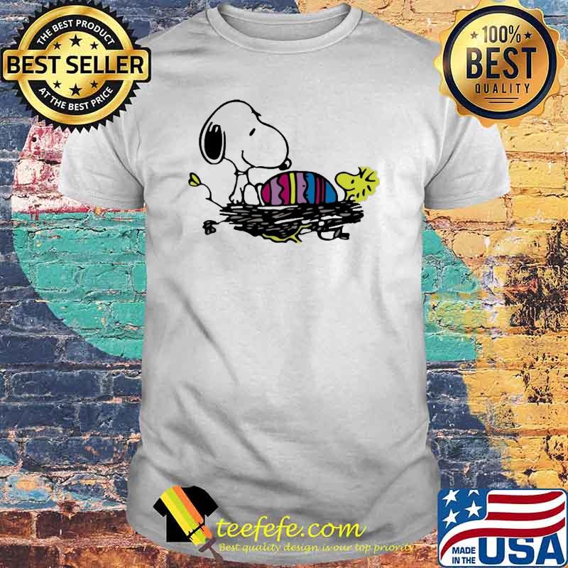 Snoopy and woodstocks happy easter egg shirt
