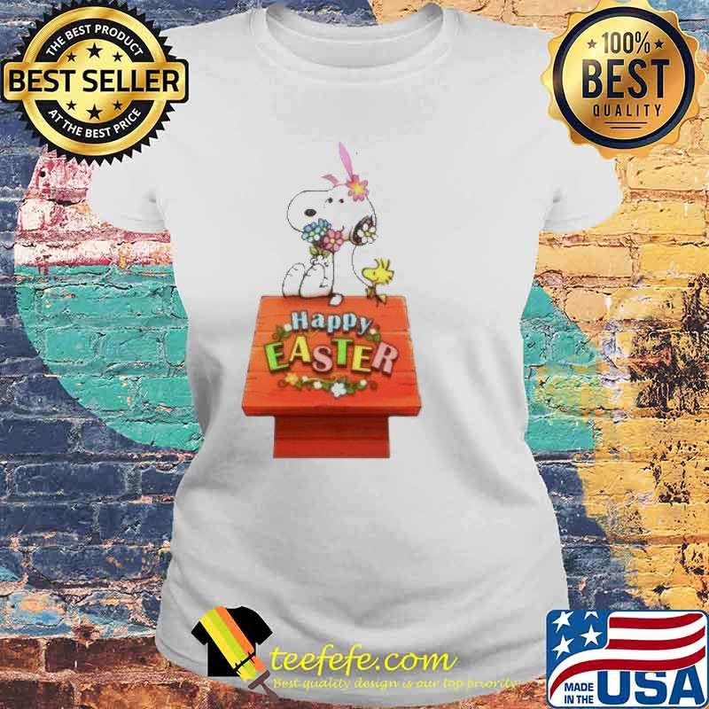 Snoopy and woodstocks happy Easter s Laides tee Snoopy and woodstocks happy Easter s Laides tee