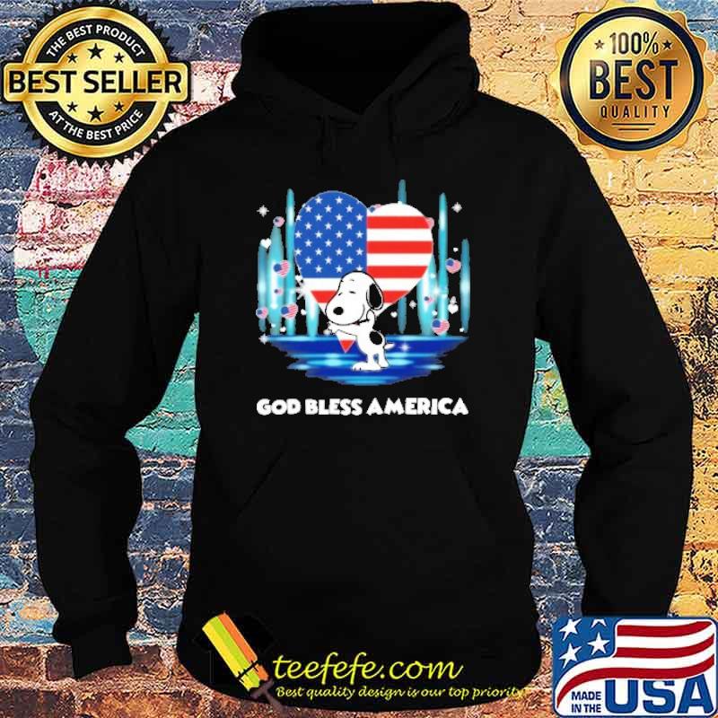 Snoopy god bless America flag shirt