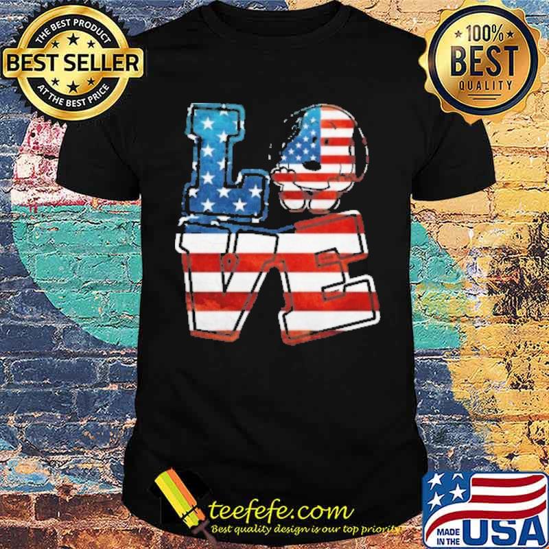 Snoopy love America flag s Unisex Snoopy love America flag s Unisex