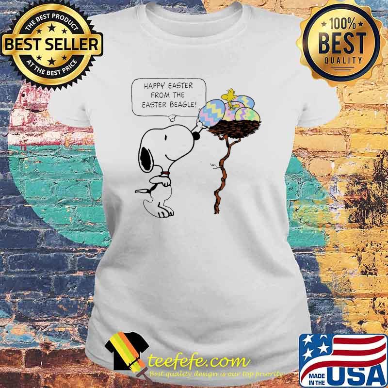 Snoopy woodstock happy easter from the easter beagle s Laides tee Snoopy woodstock happy easter from the easter beagle s Laides tee