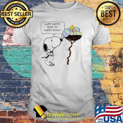 Snoopy woodstock happy easter from the easter beagle shirt