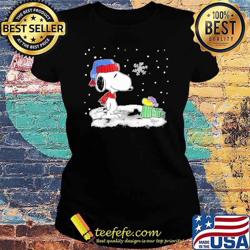 Snoopy woodstocks christmas snow s Ladies tee Snoopy woodstocks christmas snow s Ladies tee