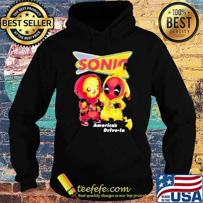 Sonic America's drive in Pikachu Deadpood shirt