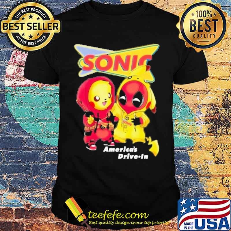 Sonic America's drive in Pikachu Deadpood s Unisex Sonic America's drive in Pikachu Deadpood s Unisex