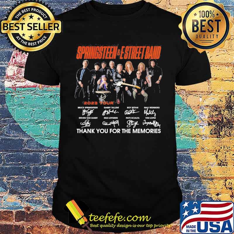Springsteen and estreet band thank you for the memories 2023 tour signatures s Unisex Springsteen and estreet band thank you for the memories 2023 tour signatures s Unisex