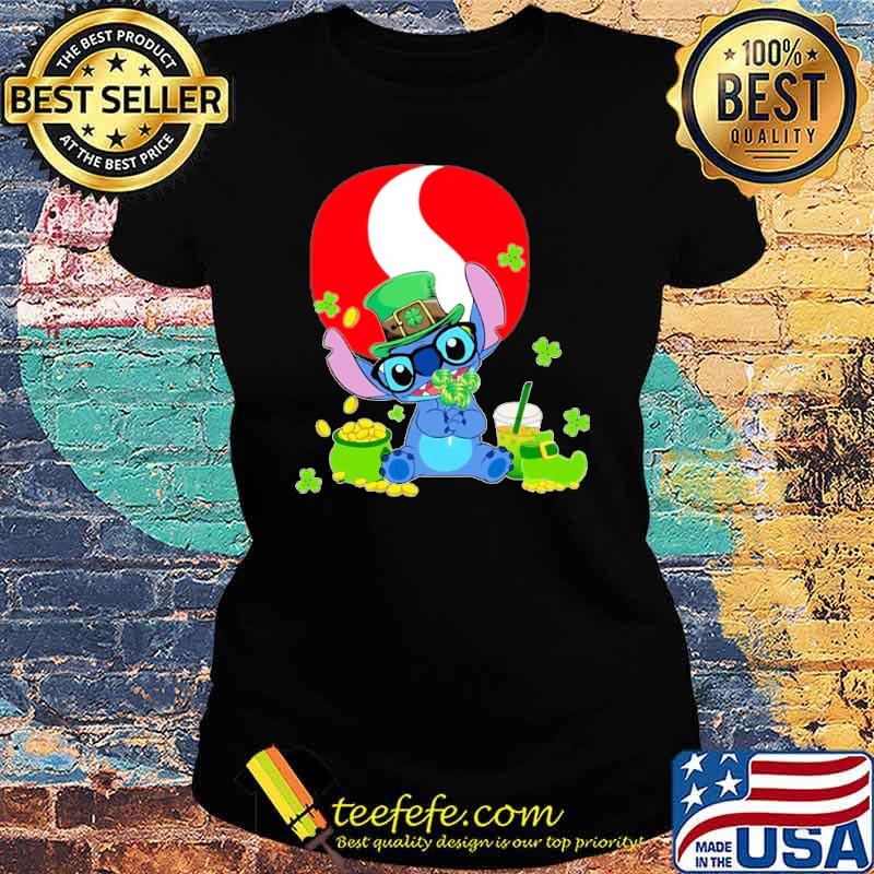 Stitch hug safeway St.Patrick's day s Ladies tee Stitch hug safeway St.Patrick's day s Ladies tee