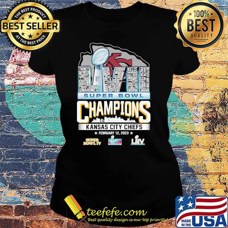 Super Bowl champions Kansas city Chiefs LVII s Ladies tee Super Bowl champions Kansas city Chiefs LVII s Ladies tee