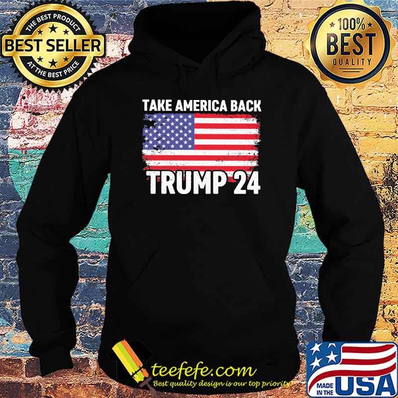 Take America back Trump 24 America flag shirt