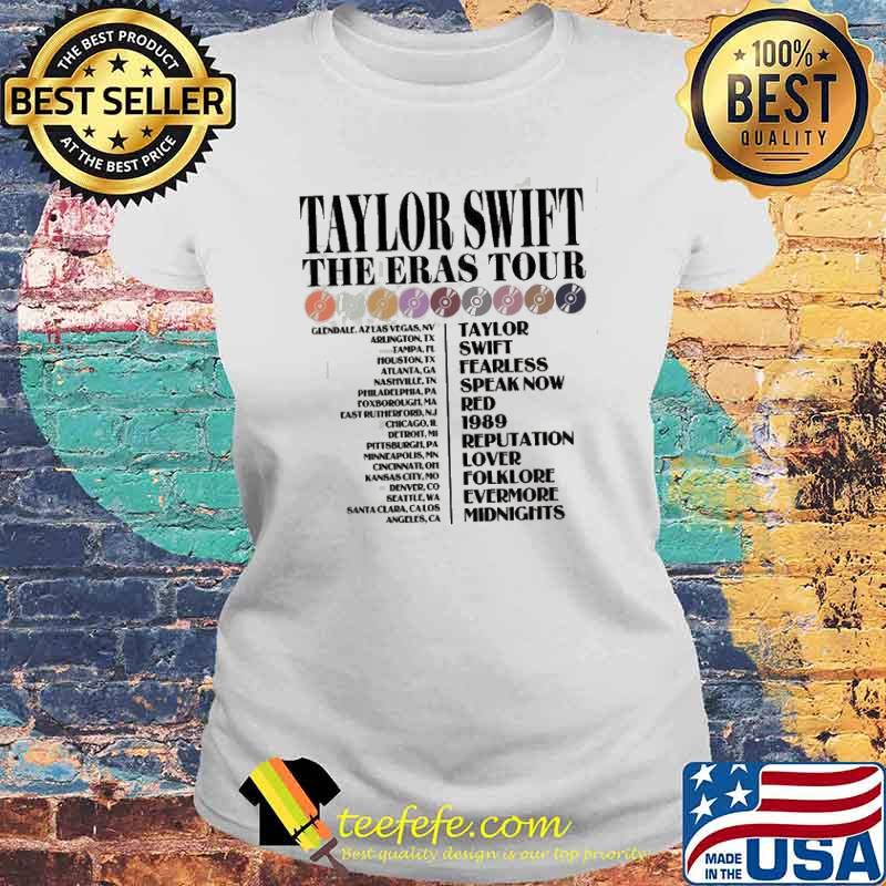 The Eras Tour 2023 Taylor Swift Midnights Concert Shirt Laides tee The Eras Tour 2023 Taylor Swift Midnights Concert Shirt Laides tee