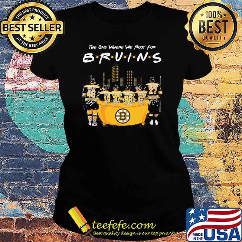The one where we root for Bruins signatures city s Ladies tee The one where we root for Bruins signatures city s Ladies tee