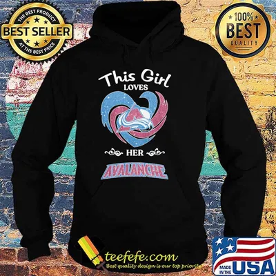 This girl loves her Avalanche diamond heart shirt