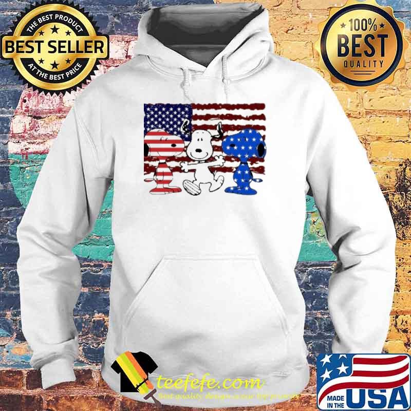 Three Snoopy America flag s Hoodie Three Snoopy America flag s Hoodie