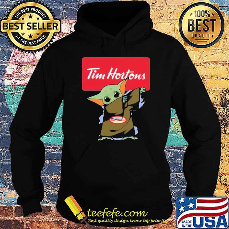 Tim Hortons baby yoda dabbing shirt