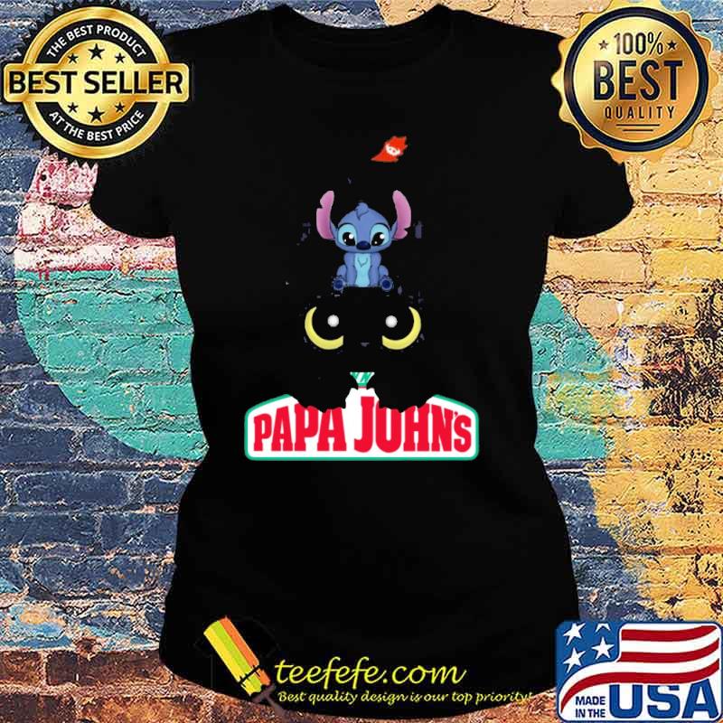 Toothless and Stitch Papa John's Pizza s Ladies tee Toothless and Stitch Papa John's Pizza s Ladies tee