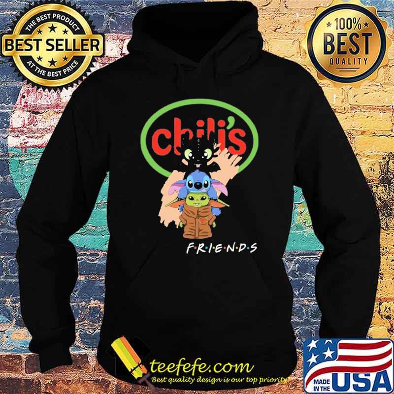 Toothless stitch baby yoda Chili's shirt Toothless stitch baby yoda Chili's shirt