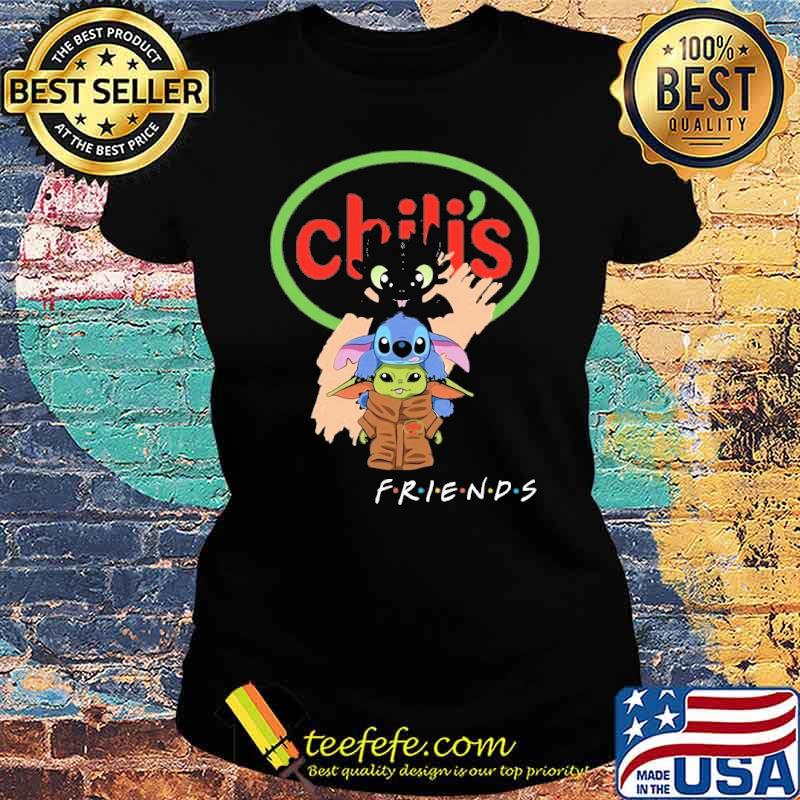Toothless stitch baby yoda Chili's s Ladies tee Toothless stitch baby yoda Chili's s Ladies tee