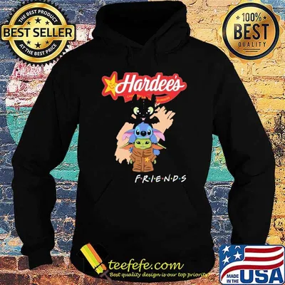 Toothless Stitch Baby yoda Hardee's friends shirt