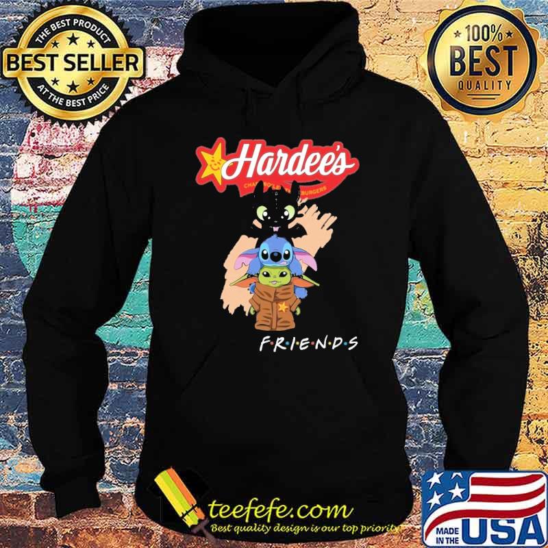 Toothless Stitch Baby yoda Hardee's friends shirt
