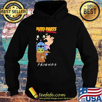 Toothless stitch baby yoda Napa auto parts friends shirt