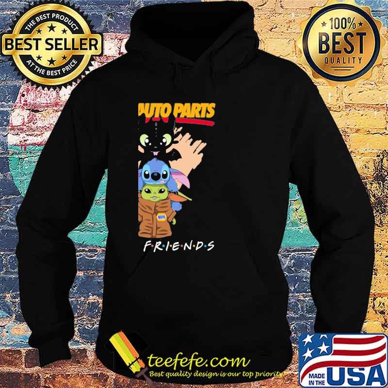 Toothless stitch baby yoda Napa auto parts friends shirt Toothless stitch baby yoda Napa auto parts friends shirt