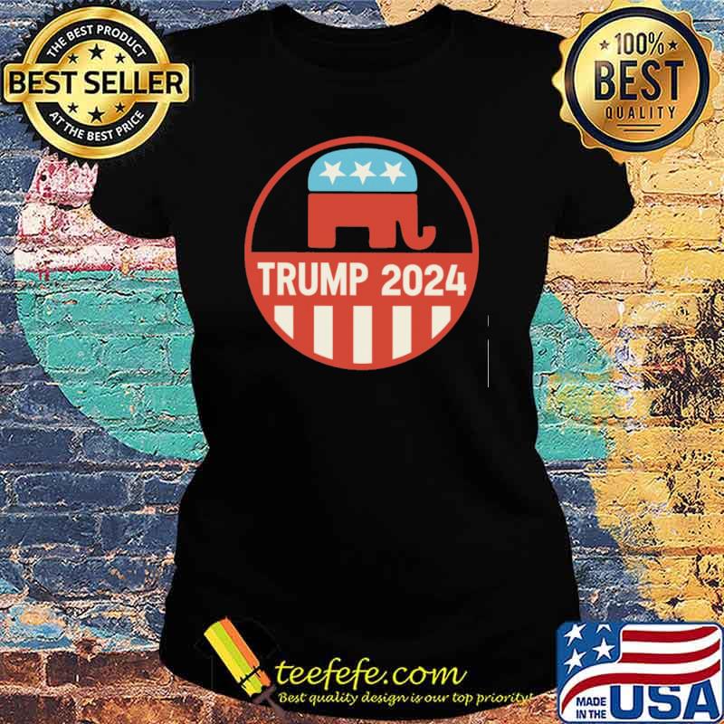 Trump 2024 America flag s Ladies tee Trump 2024 America flag s Ladies tee