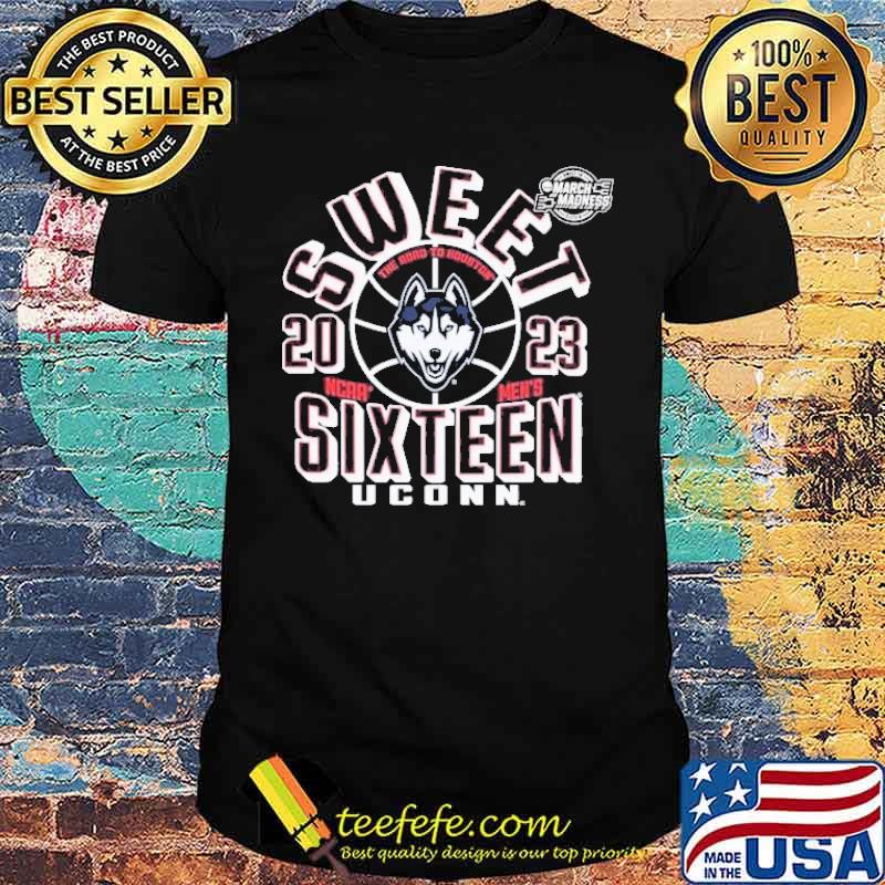 Uconn Huskies 2023 NCAA Men’s Basketball Sweet Sixteen March Madness wolf Shirt Unisex Uconn Huskies 2023 NCAA Men’s Basketball Sweet Sixteen March Madness wolf Shirt Unisex
