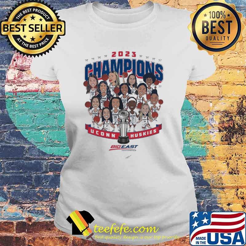 Uconn Huskies NCAA Women’s Basketball Big East Champions 2023 s Laides tee Uconn Huskies NCAA Women’s Basketball Big East Champions 2023 s Laides tee