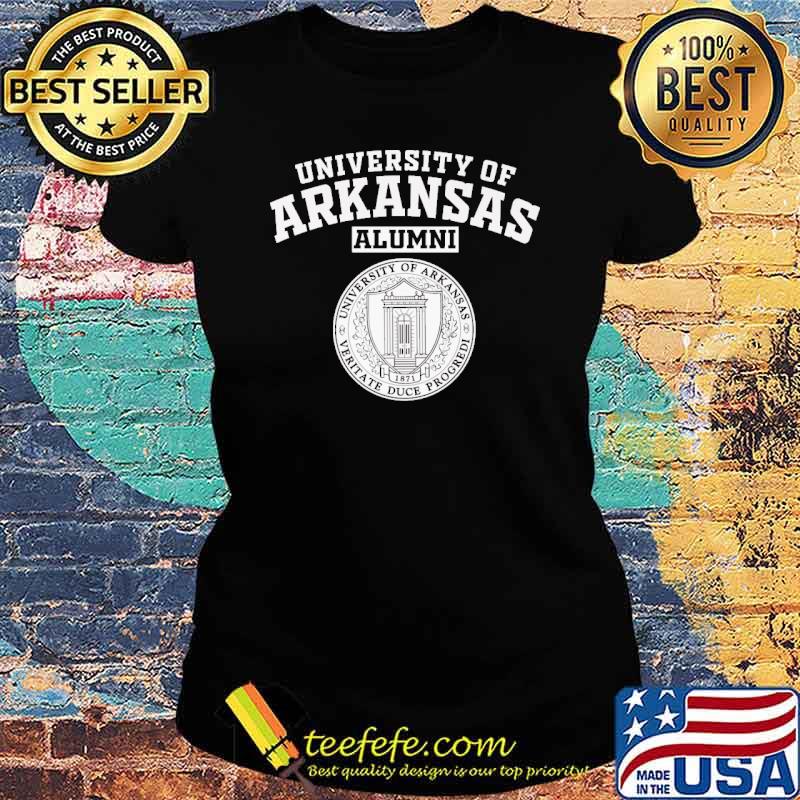 University of Arkansas Alumni Veritate duce progredi 1871 s Ladies tee University of Arkansas Alumni Veritate duce progredi 1871 s Ladies tee