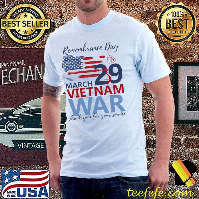 Veteran Remembrace Day march 29 Vietnam war thank you for your service shirt