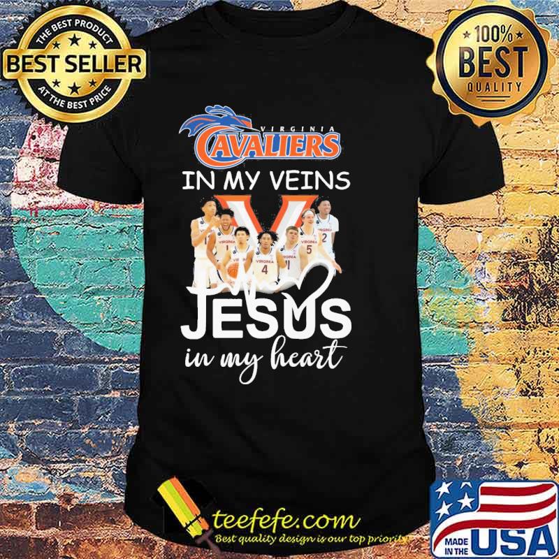 Virginia Cavaliers in my veins jesus in my heart s Unisex Virginia Cavaliers in my veins jesus in my heart s Unisex