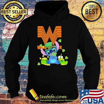 WHATABURGER Stitch hug St.Patrick's day shirt