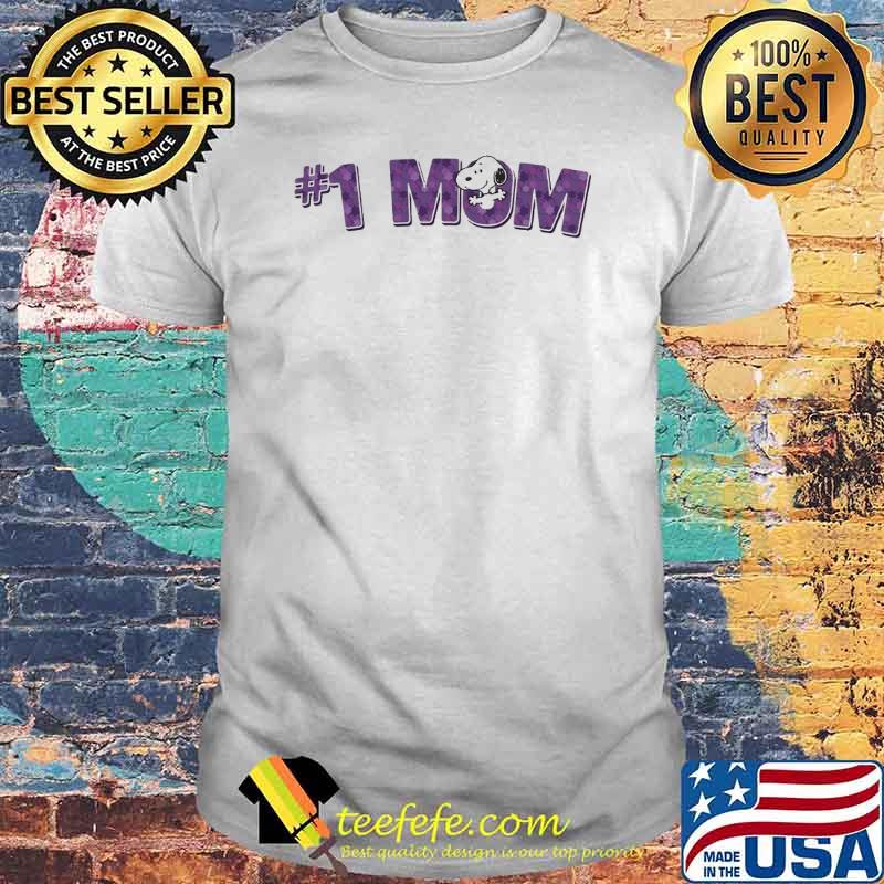 #1 Snoopy Mom Mother’s Day shirt