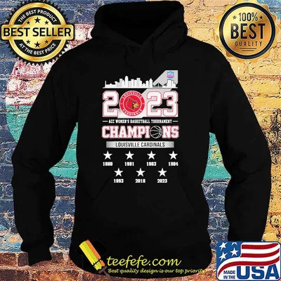 2023 Louisville cardinals acc women's basktball tournament champions shirt