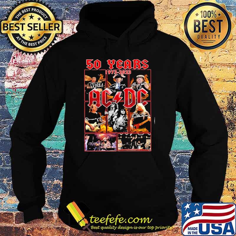 50 years 1973-2023 AC DC signatures shirt 50 years 1973-2023 AC DC signatures shirt
