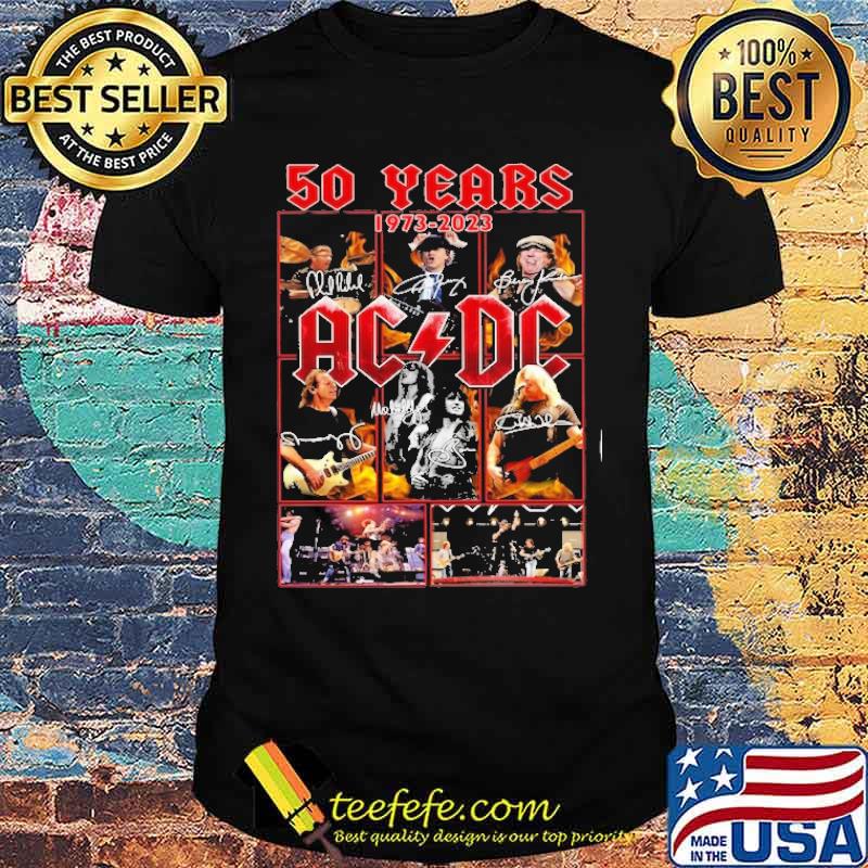 50 years 1973-2023 AC DC signatures s Unisex 50 years 1973-2023 AC DC signatures s Unisex
