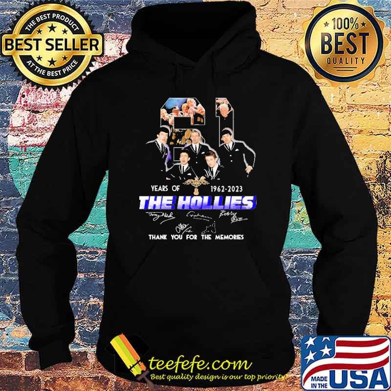 61 years of 1962-2023 The Hollies thank you for the memories signatures shirt