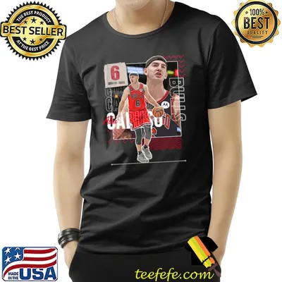 Alex Caruso basketball Paper Poster Bulls 6 T-Shirt