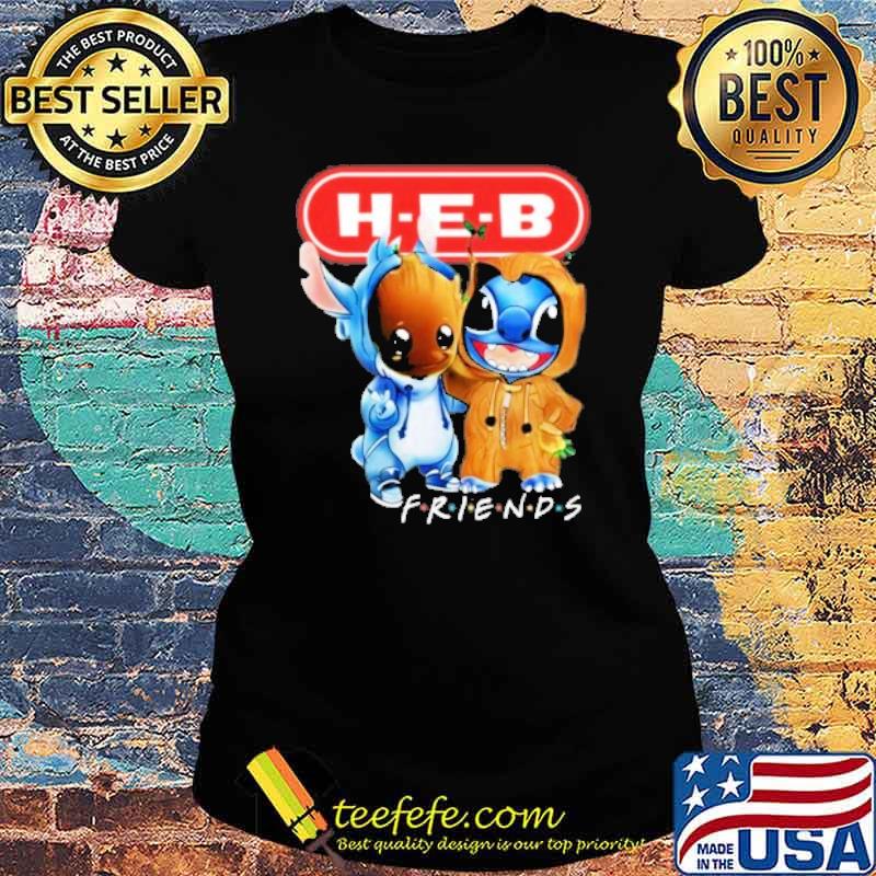 Baby groot and Stitch HEB friends s Ladies tee Baby groot and Stitch HEB friends s Ladies tee