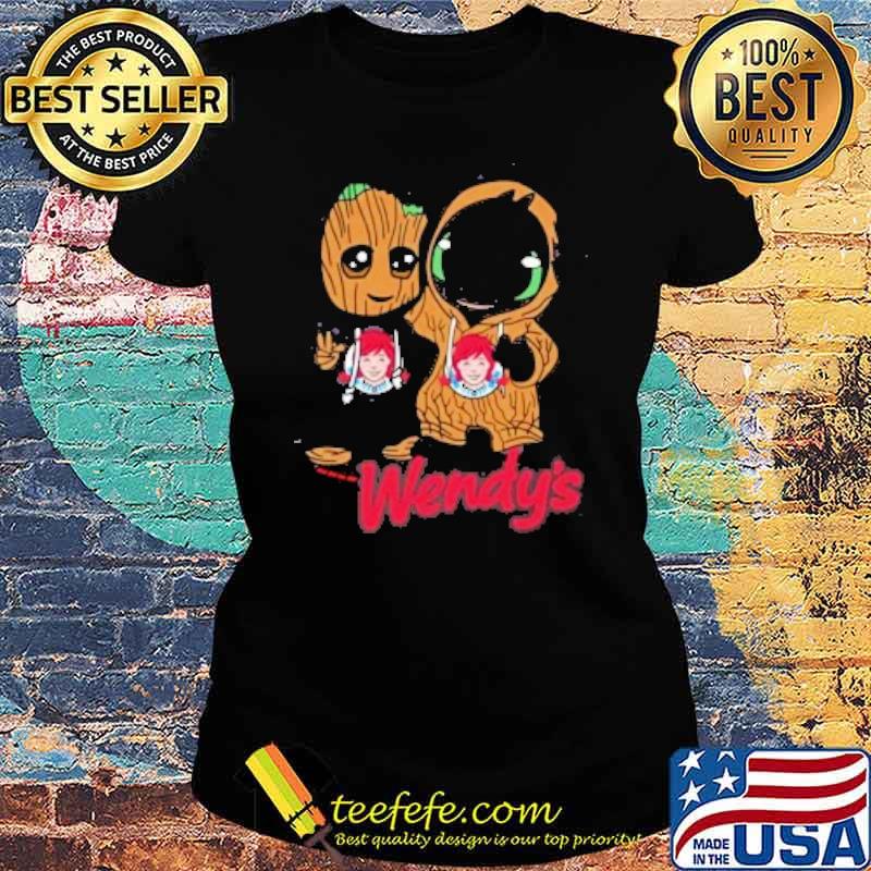 Baby groot and toothles wendy's s Ladies tee Baby groot and toothles wendy's s Ladies tee