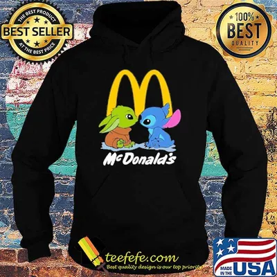 Baby yoda stitch MCDONALD'S shirt