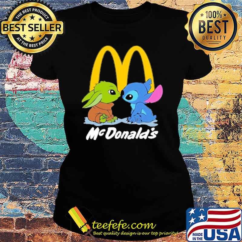 Baby yoda stitch MCDONALD'S s Ladies tee Baby yoda stitch MCDONALD'S s Ladies tee