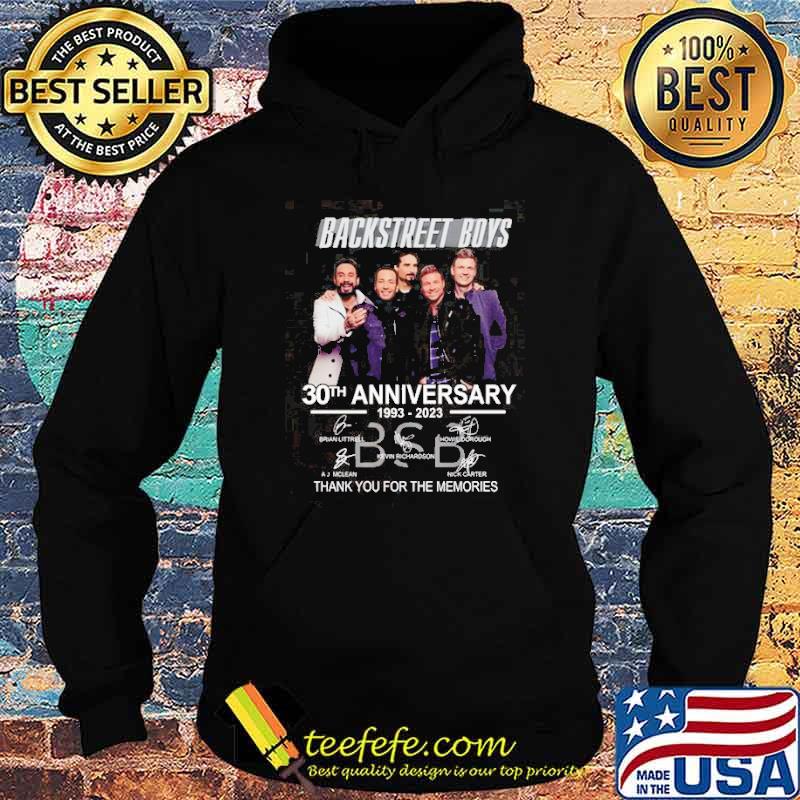 Backstreet Boys Tee 30Th Legend Anniversary 1993 2023 Thank You For The Memories Signatures Shirt